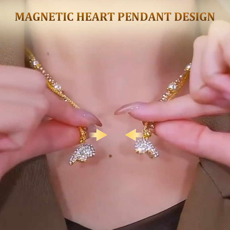 Dianara | Magnetische ketting met een paar gescheiden harten