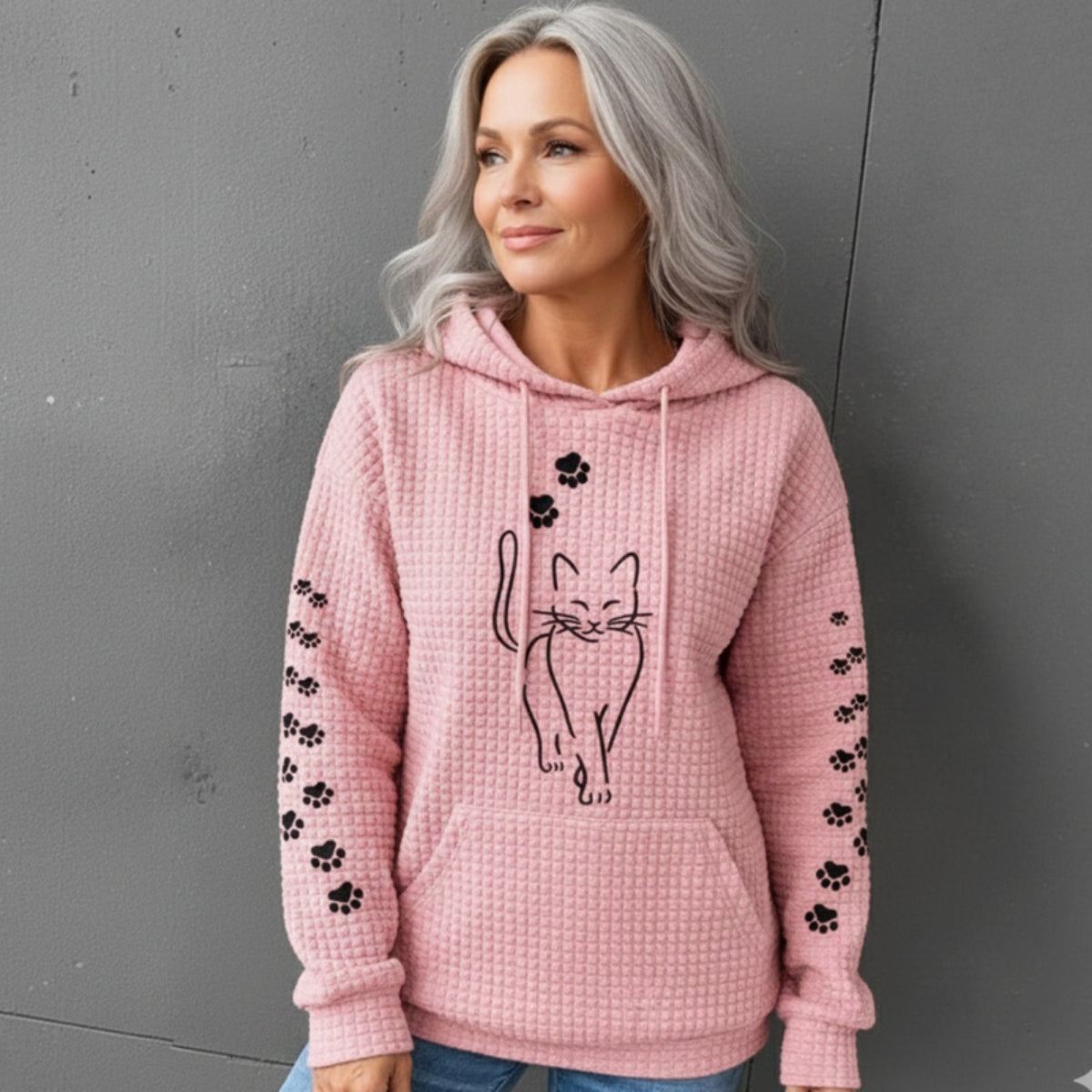 Heindi | Warme Kattenhoodie met Speelse Charme