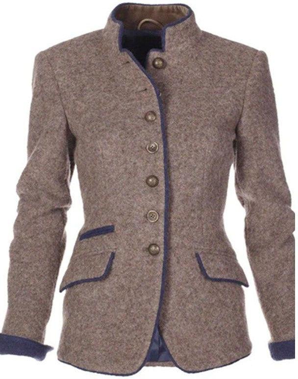 Liselore | Elegante Blazer met Hoge Kraag