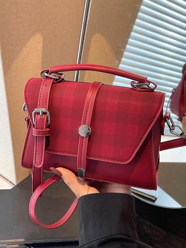 AVANLIE™ - Trendy kleine vierkante schoudertas met contrasterende stiksels 4