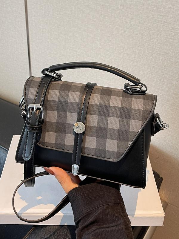 AVANLIE™ - Trendy kleine vierkante schoudertas met contrasterende stiksels 5