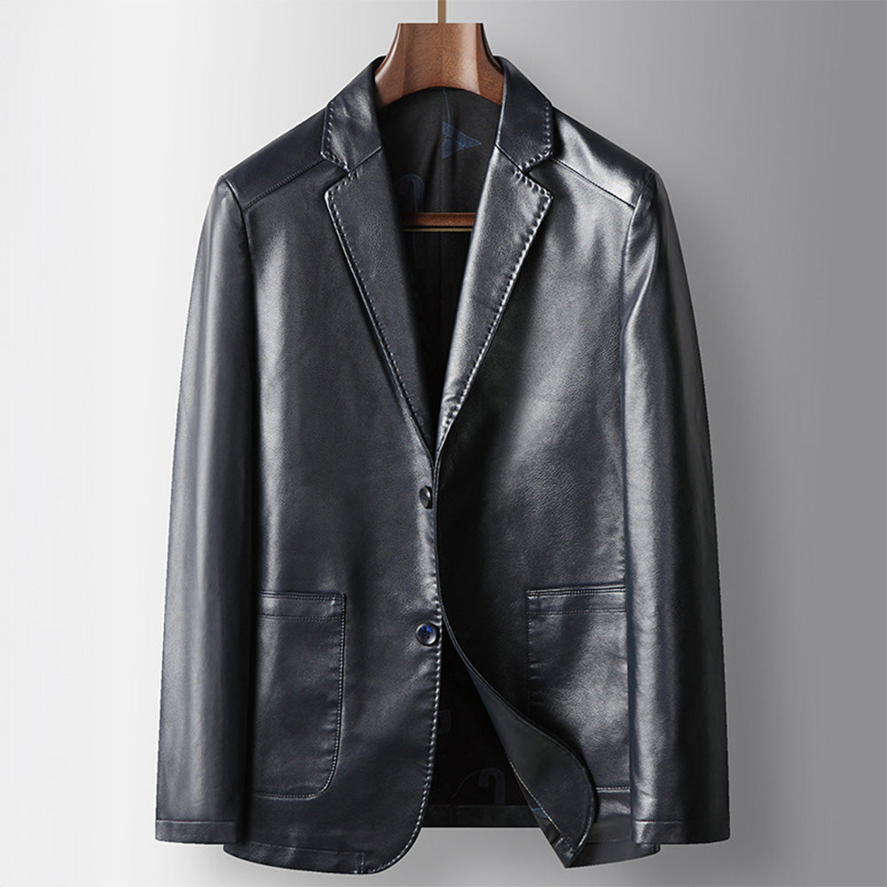 De Executive Leather Blazer 1