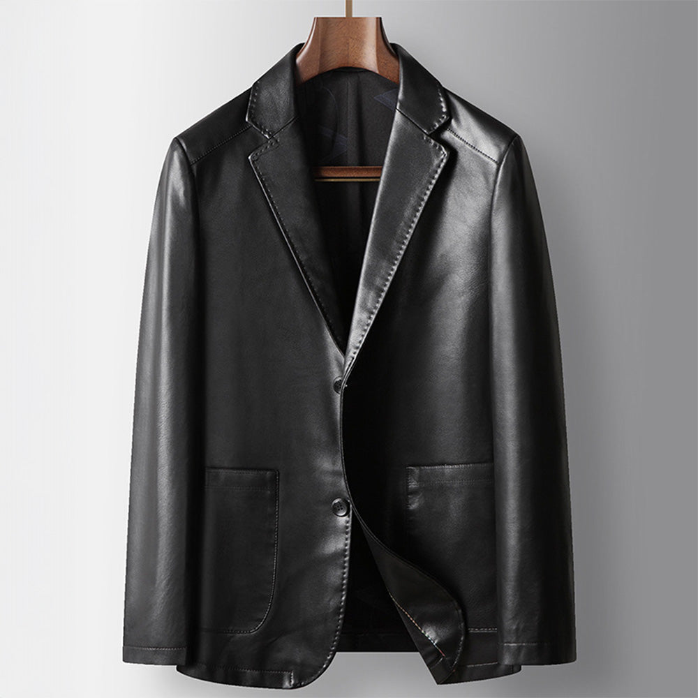 De Executive Leather Blazer 2