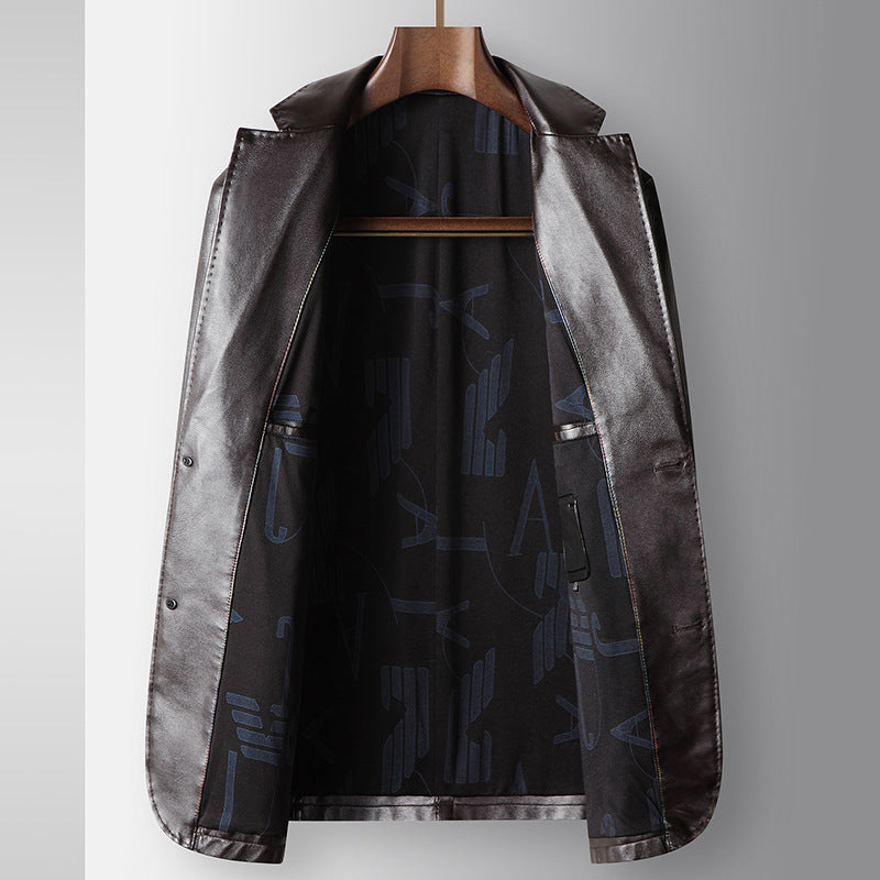 De Executive Leather Blazer 3