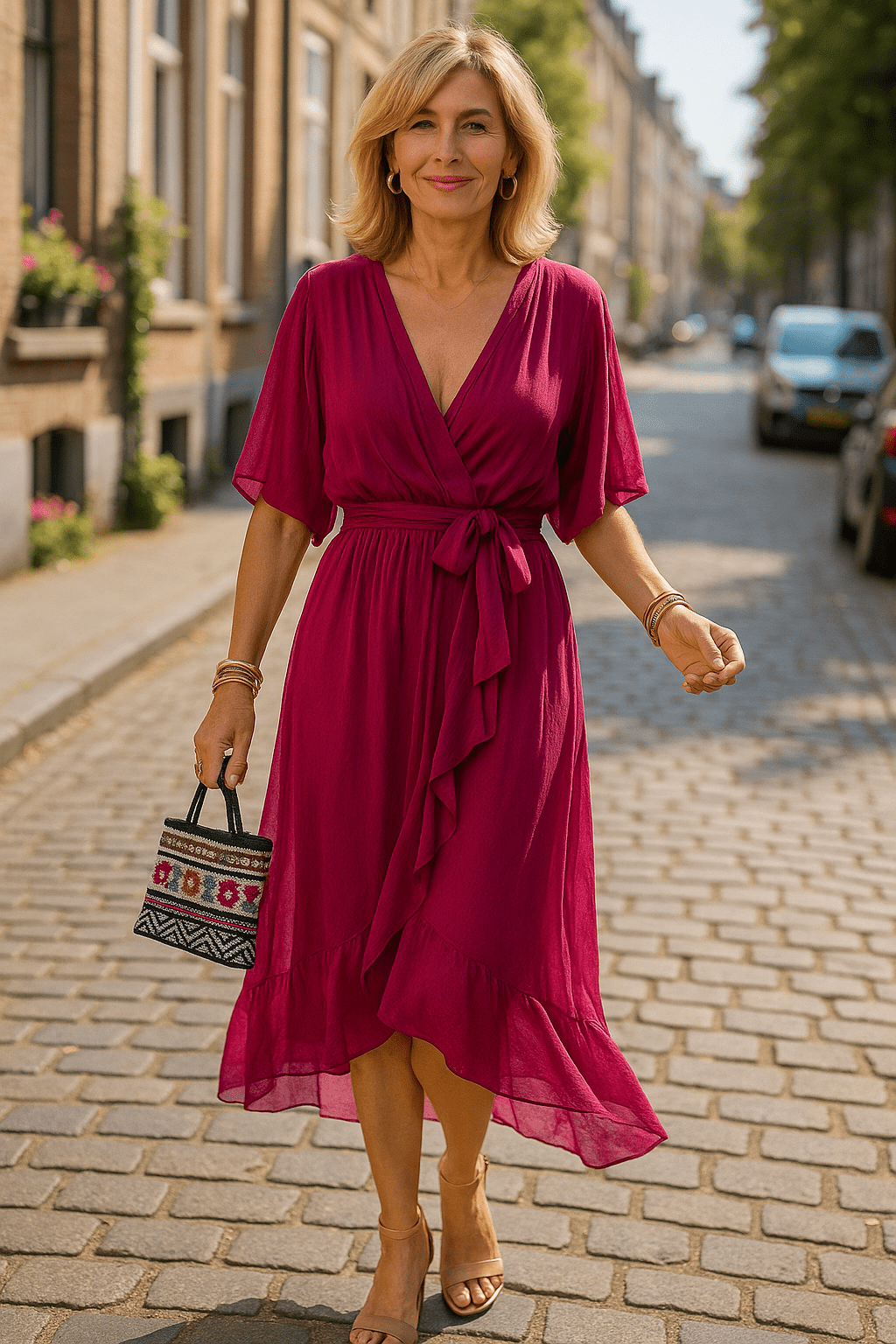 Emma | Elegante afslankende zomerjurk