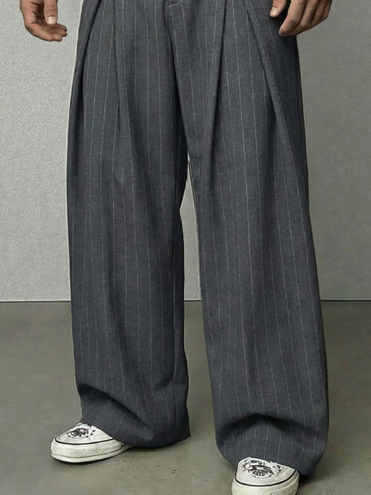 Essentail gestreepte broek met wijde pijpen 3