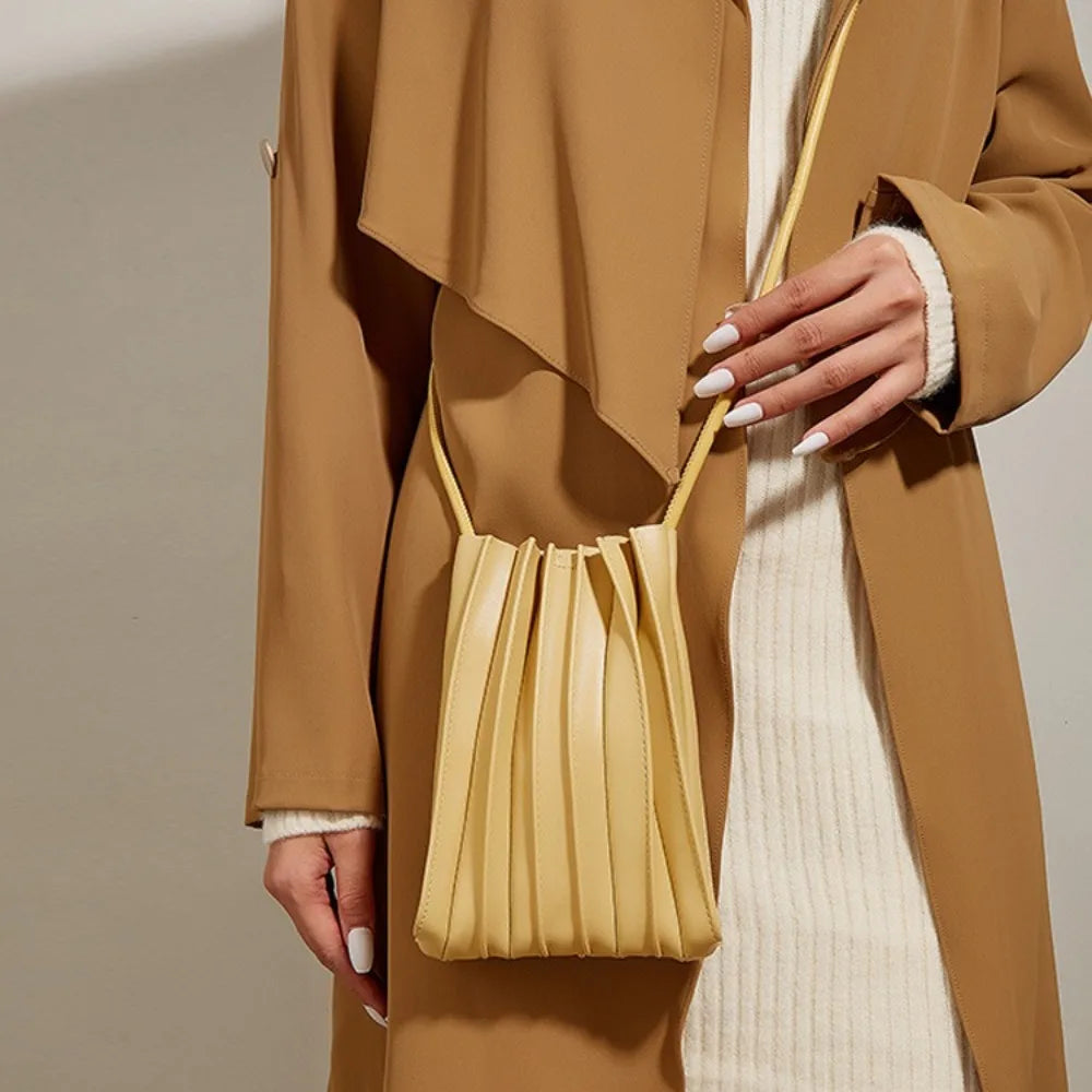 Faye geplooide crossbody 0