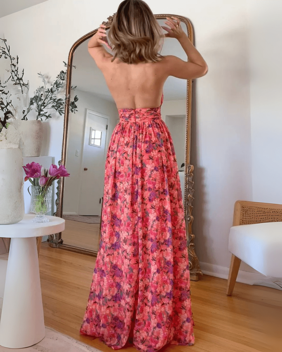 Luna | Maxi Jurk met Bloemenprint