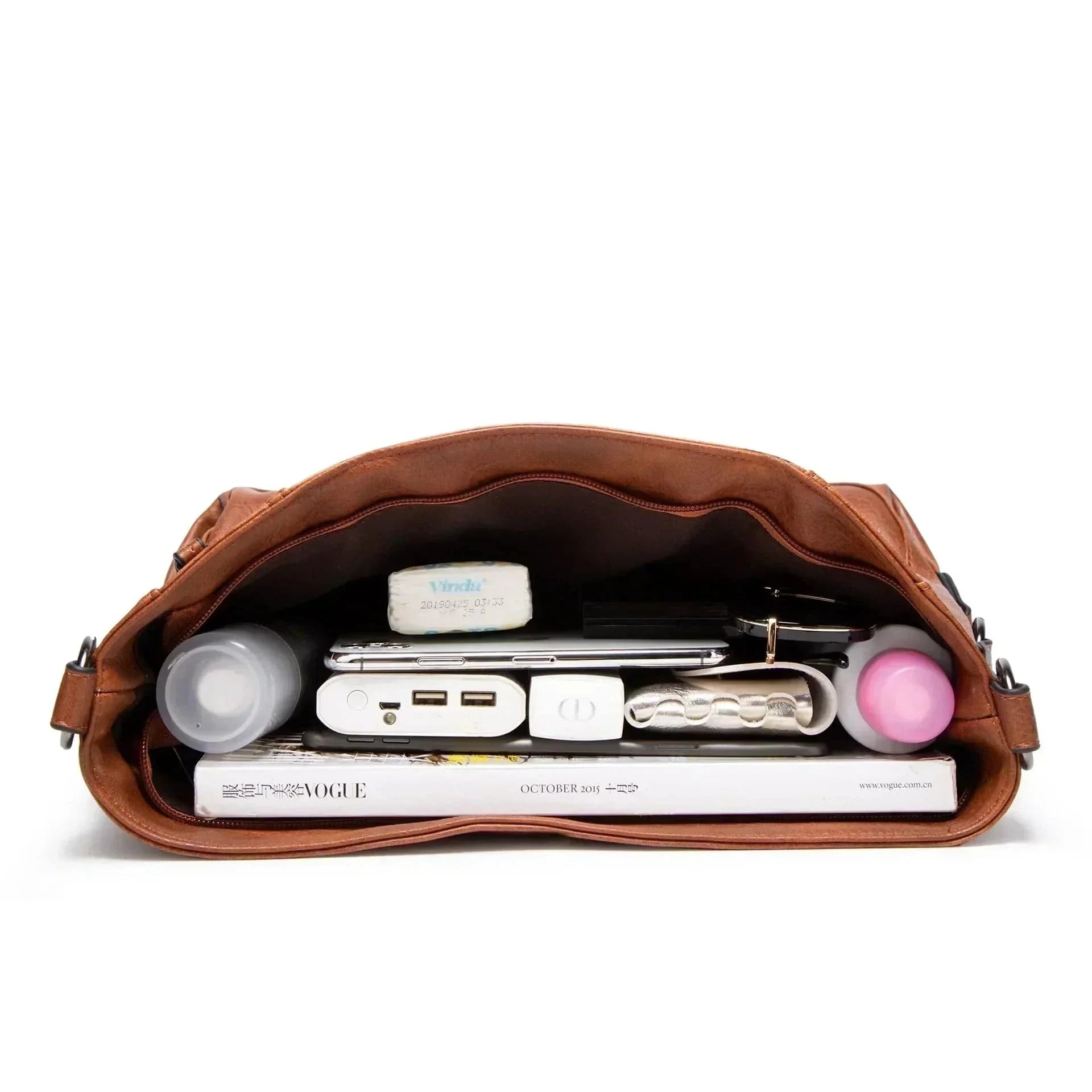 Nora - Leren tas voor elke dag 7