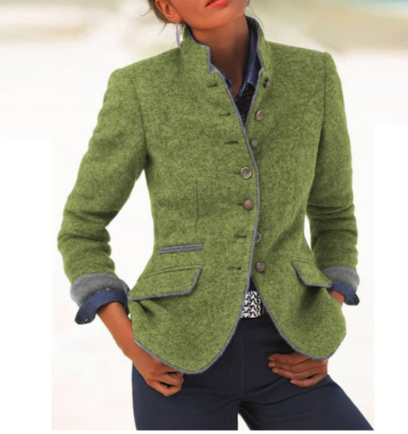 Liselore | Elegante Blazer met Hoge Kraag
