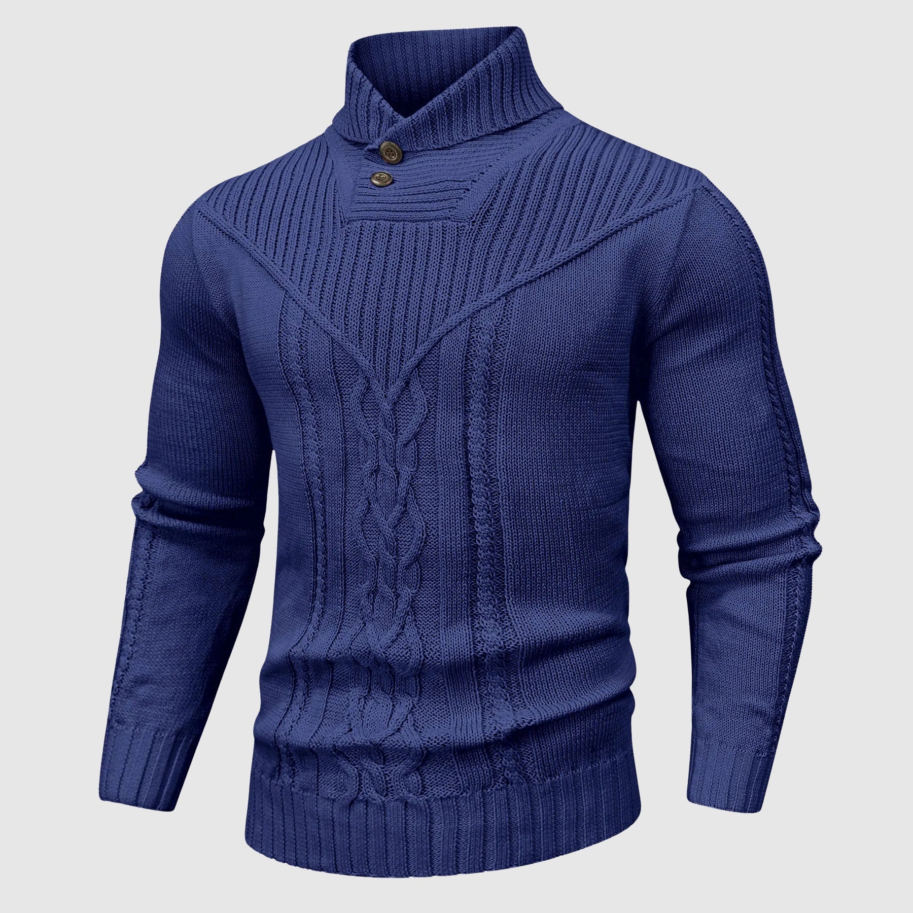 Alessandro Veneti Tailored Pullover met opstaande kraag 1