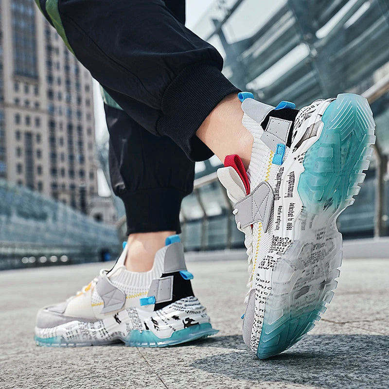 Colorblock Urban Sneakers voor heren met dikke zool 6