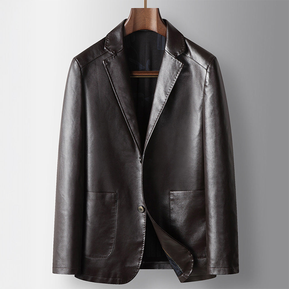 De Executive Leather Blazer 0