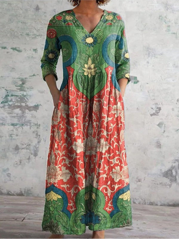 Judith | Elegante Maxi Bloemenjurk