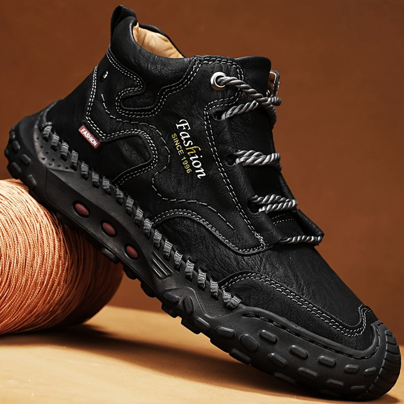 Kolman - Casual leren veter enkellaarsjes met antislipzool 1