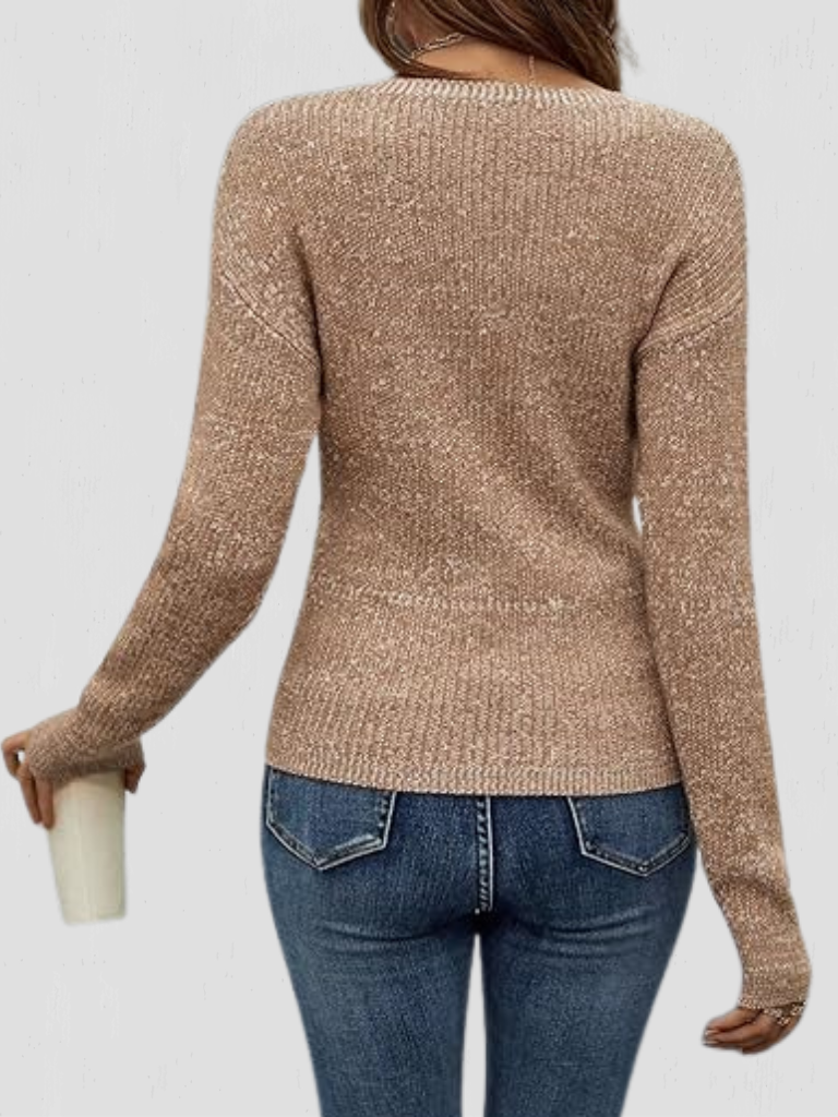 LISETTE SOFT DRAPE V-HALS 1