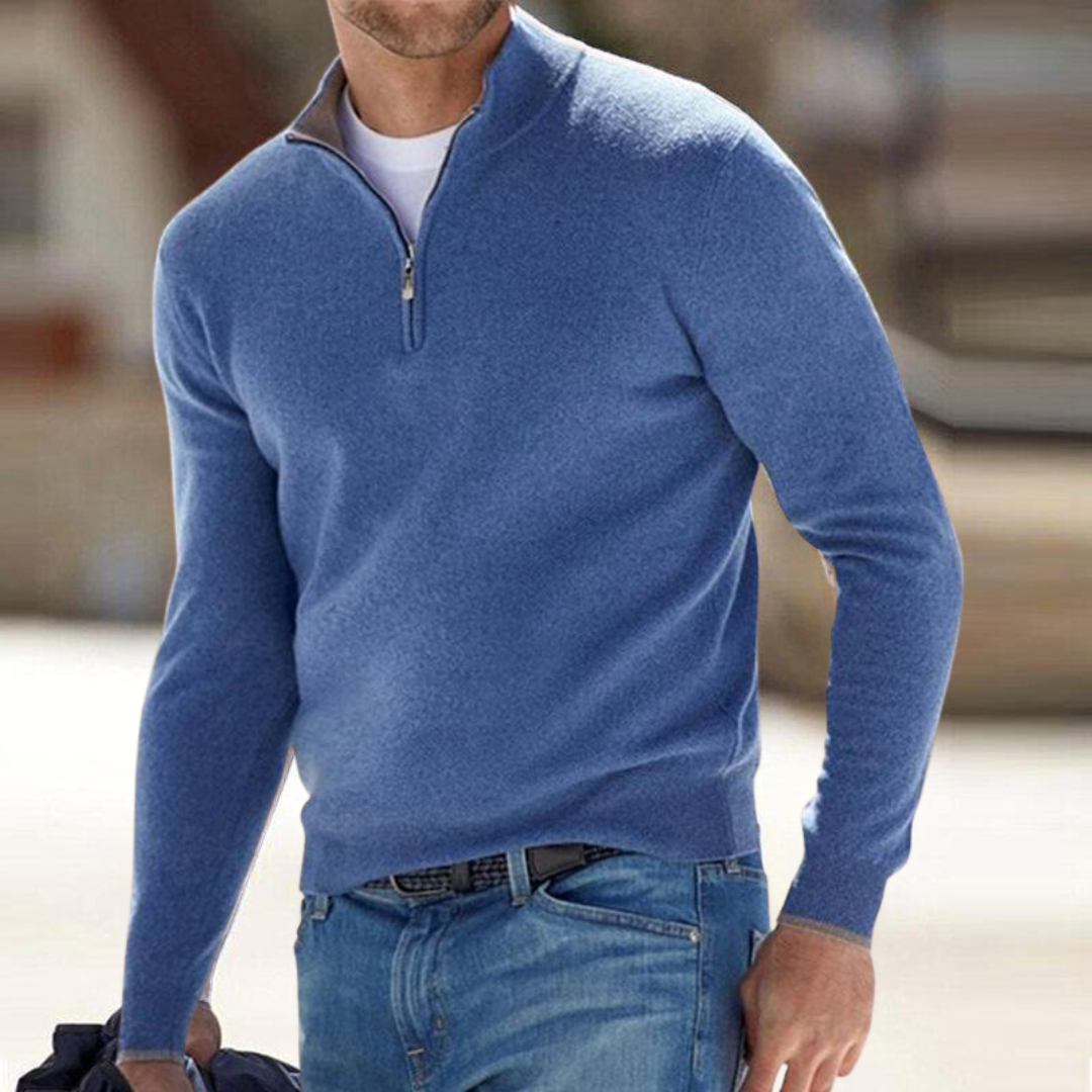 Miquel | Premium trui met ritshals 0