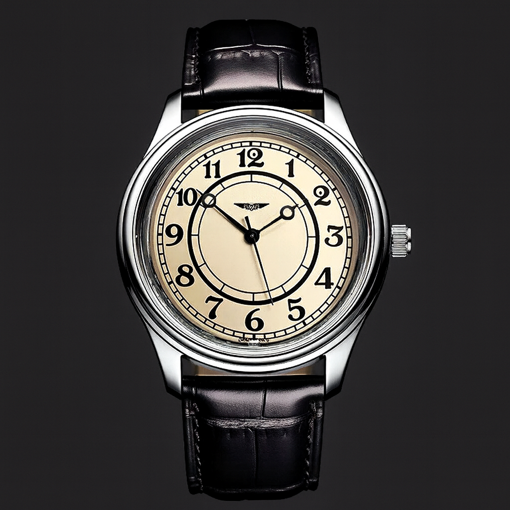 Sherlock | Vintage Horloge Met Leerband 0